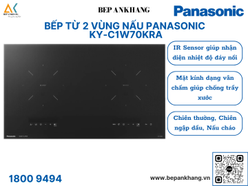 Bếp từ 2 vùng nấu Panasonic  KY-C1W70KRA - Made in Japan